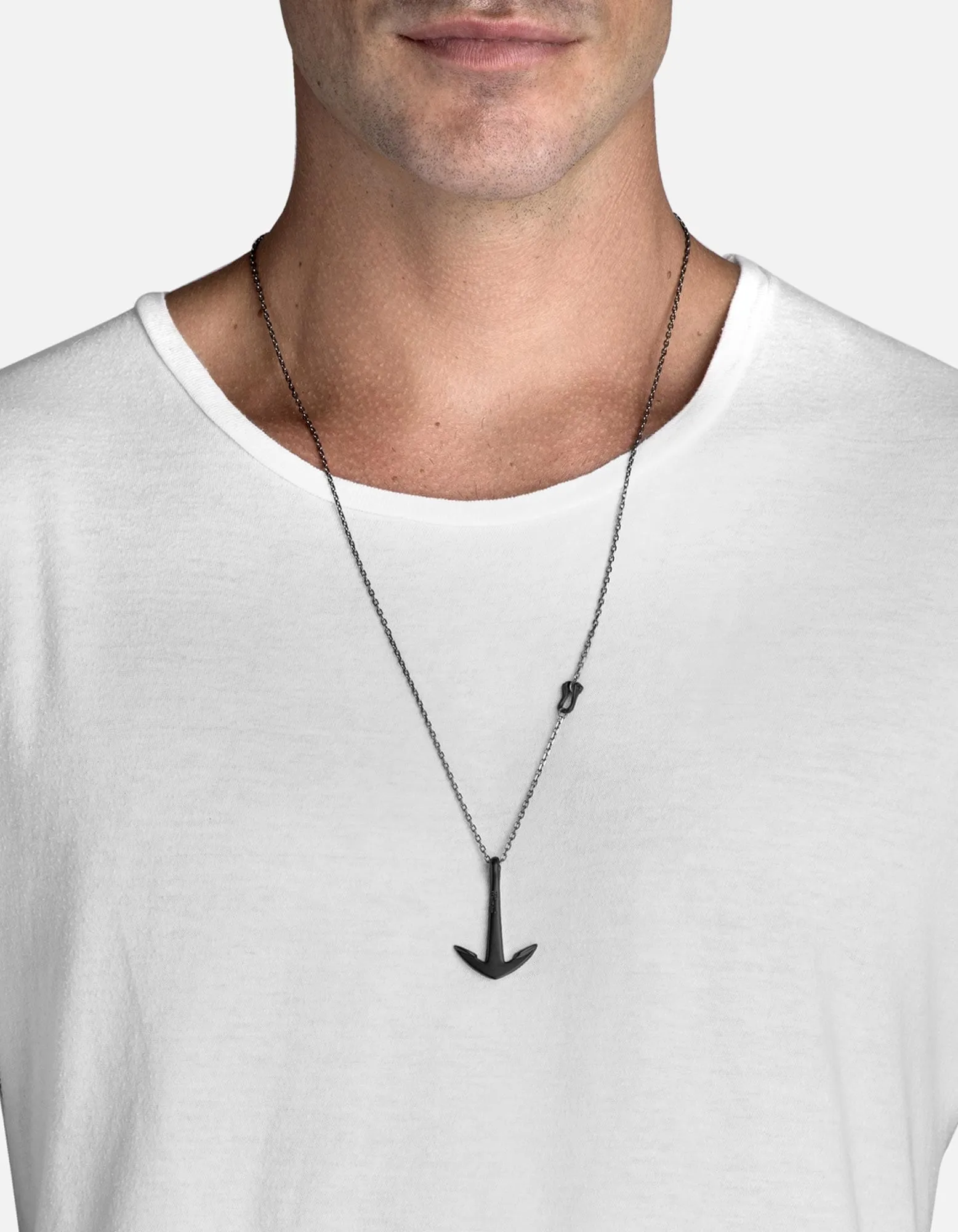 Anchor Necklace, Noir