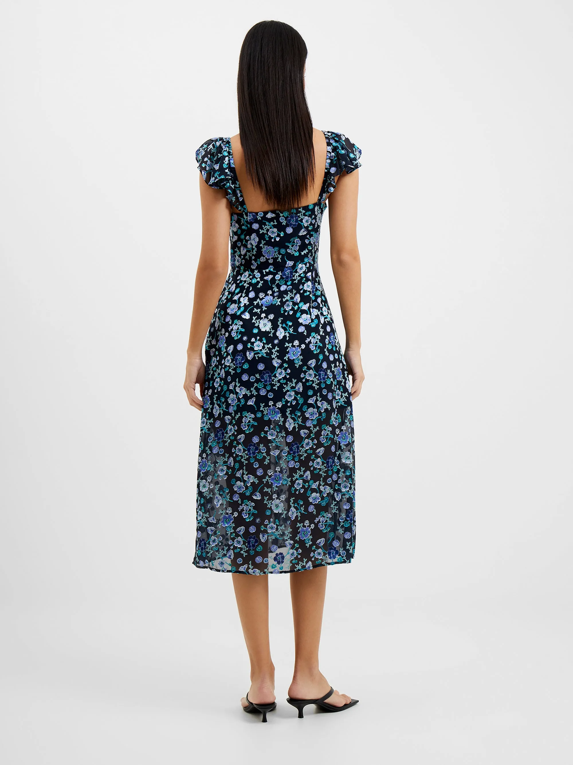Bette Satin Burnout Dress