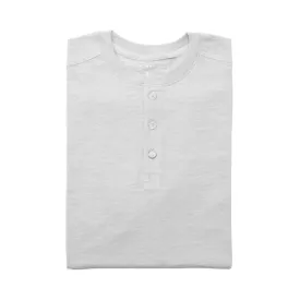 Henley Shirt Short Sleeve - Light Grey