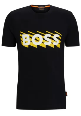 Hugo Boss Mens TeeBOSSRete Black T-Shirt, Model 50495719-002