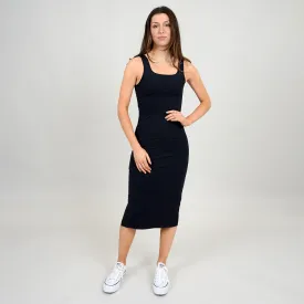 Lola's Room Sleeveless Square Neck Midi Dress