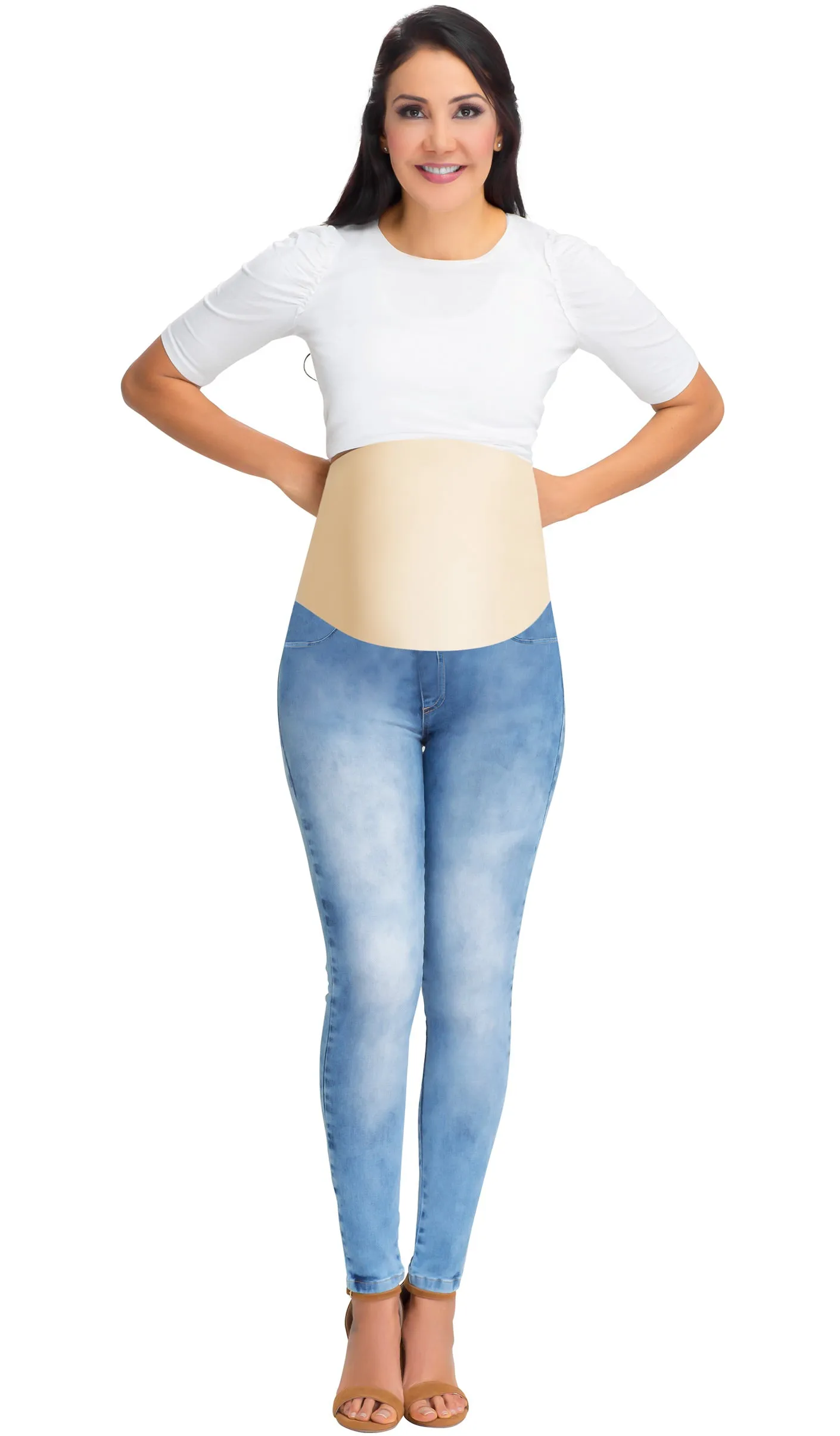 Lowla M2110138 | Maternity Skinny Jeans with Belly Panel