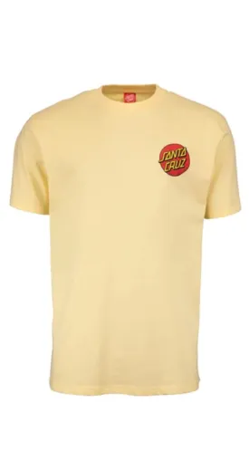 Santa Cruz Classic Dot Chest Parchment TShirt - Camiseta