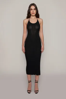 Slinky Rib Midi Dress