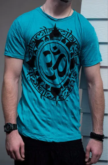 Sure Design Men's Infinitee Ohm T-Shirt Turquoise