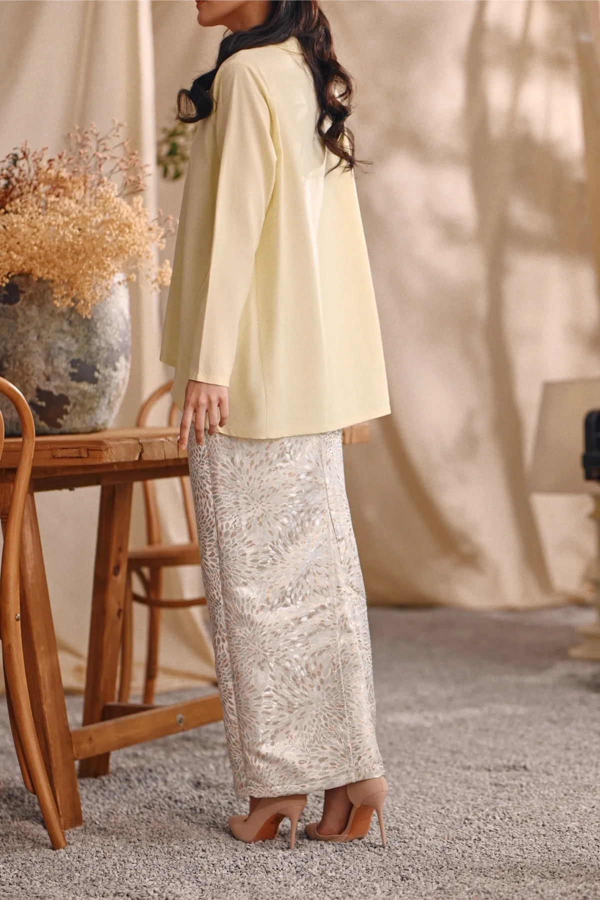 The Bayu Women Jacquard Skirt - Spring Sea