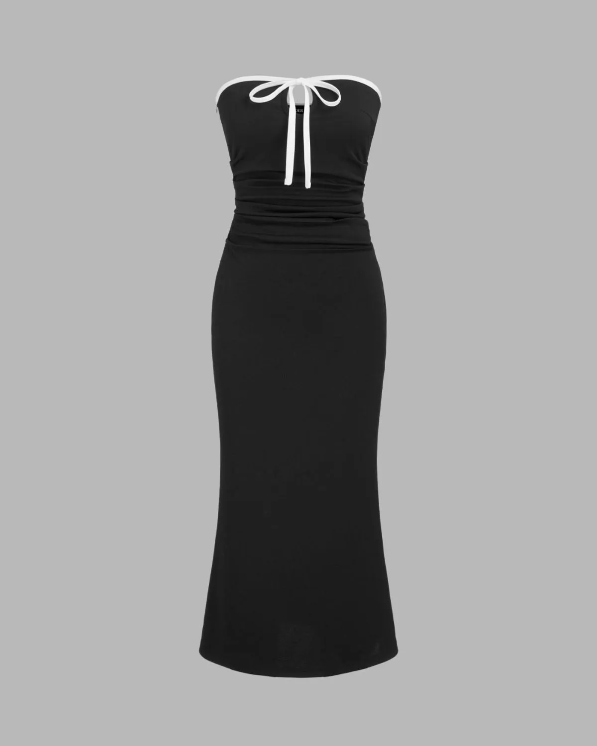 TIE UP BANDEAU DRESS