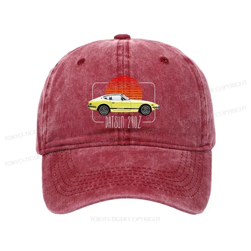 Tokyo-Tiger  Datsun 240Z Retro Classic Car Washed Cap