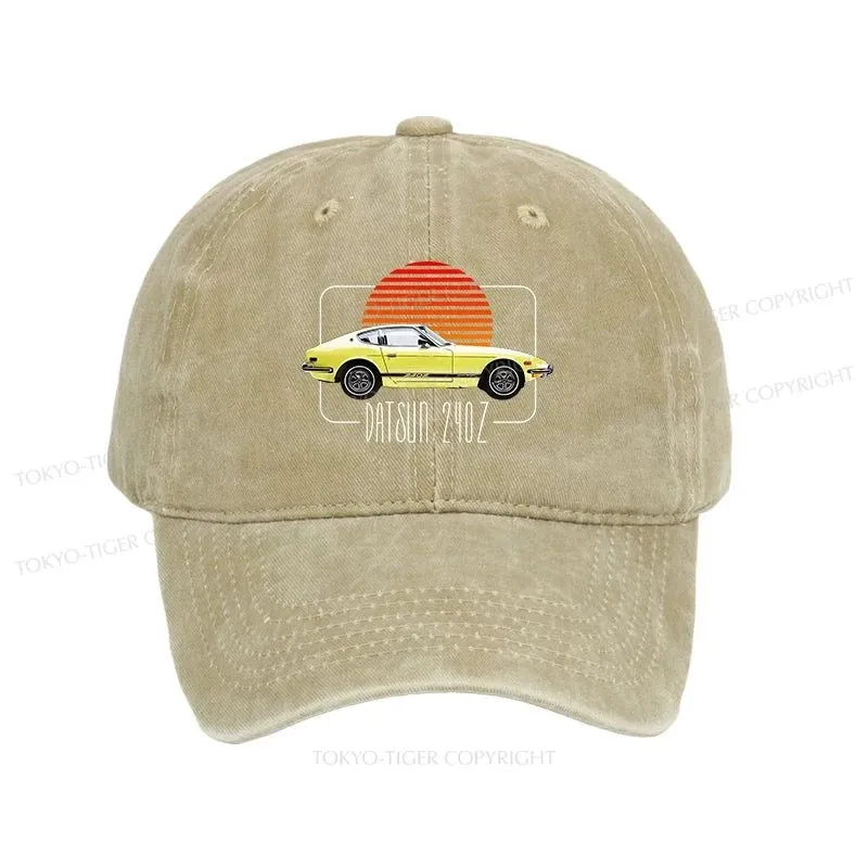 Tokyo-Tiger  Datsun 240Z Retro Classic Car Washed Cap