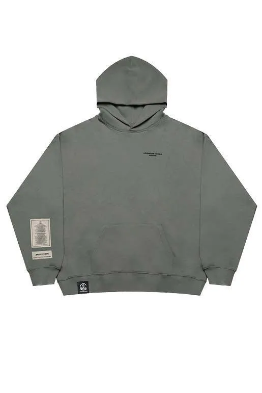 Unisex Green Oversized Hoodie with Adjustable Length